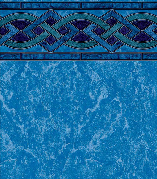 Vinyl Liner - Solona Blue Marble