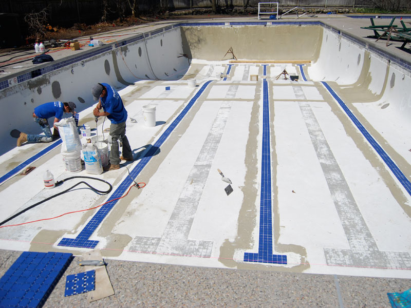 Commercial Pool Renovation - Pool Tile